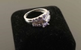 High Quality Tanzanite & Diamond Ring
