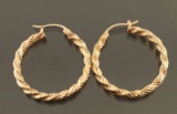 10kt Yellow Gold Hoops