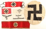 Collection of Third Reich Armbands.