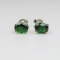 Fine Vivid Green Tsavorite Garnet Earrings