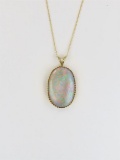 Luminous Australian Opal Pendant