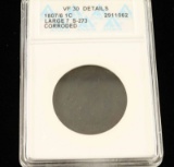 U.S. 1807/6 1¢ Large 7 S-273 Coin