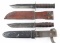 Lot of 2 U.S. WW2 Combat Knifes.