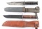 Lot of 2 WW2 Era Combat Knifes.