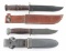 Lot of 2 U.S. WW2 Combat Knifes.