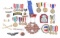 Lot of U.S. Military Medals/Prinz Eugen Badge.