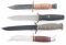 Lot of 4 Knives