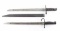 Lot of 2 Japanese Type 30 Arisaka Bayonets