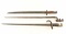 Lot of 3 Bayonets