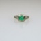 Beautiful Art Deco Style Emerald and Diamond Ring