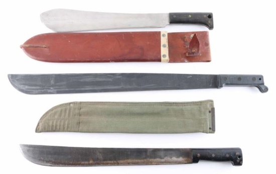 Lot of 3 Military Machetes.