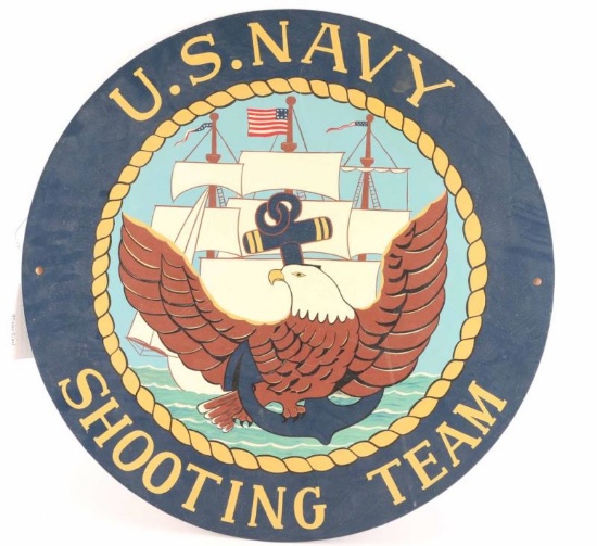 US Navy Shooting Team Sign