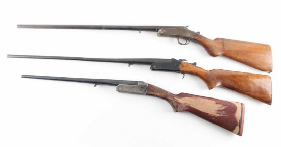 Lot of 3 .410 Bore Single Shot Parts Guns