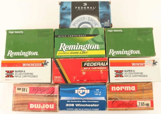 Mixed Rifle Ammunition Lot 30 & 35 Caliber