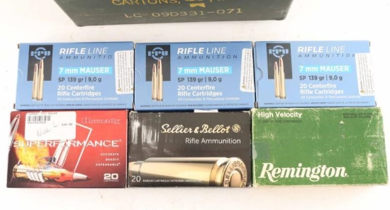 Mixed Brands 7x57mm Mauser Ammunition