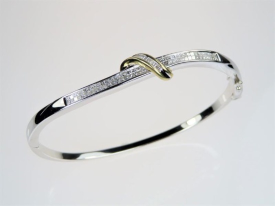 Sensational Diamond Bangle Bracelet