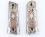 Pair of Sterling Aztec 1911 Grips