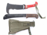 Lot of 2 U.S. Military Survival Machetes.