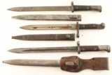 Lot of 3 Bayonets