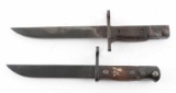 Lot of 2 WW2 Fighting Knives.