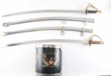 Pair of Repro M1840 Display Swords, with Toy Drum.