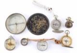 Collection of Vintage Compasses.