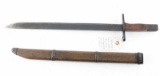 Late War Arisaka bayonet with Wood Scabbard.