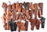 Large Lot of Leather Holsters