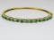 Fabulous Emerald and Diamond Bangle Bracelet