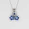 Brilliant Blue Sapphire and Diamond Pendant