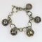 BOHO Style Sterling Silver Charm Bracelet