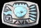 Hopi Turquoise Belt Buckle