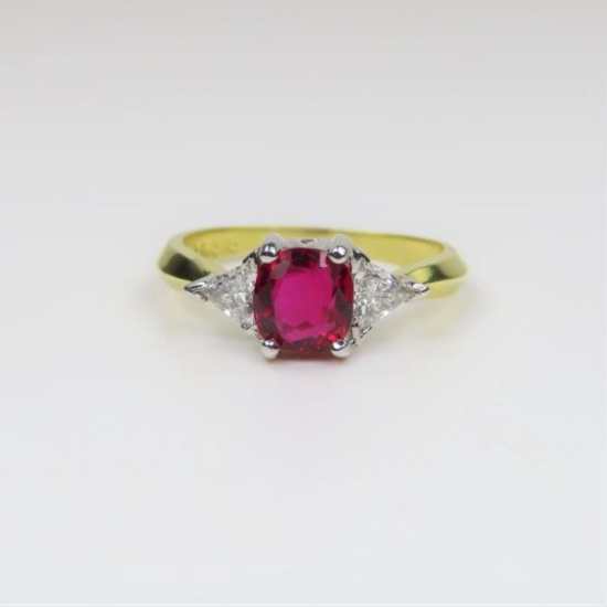 Exquisite EXTRA Fine Natural Ruby and Diamond