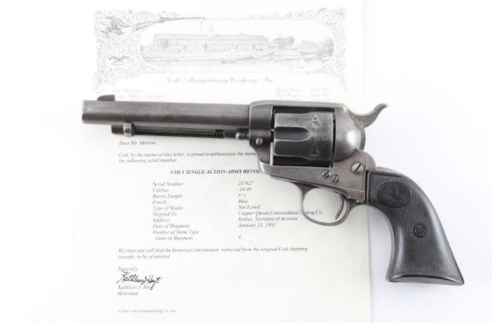 Colt Single Action Army 38 WCF SN: 237627