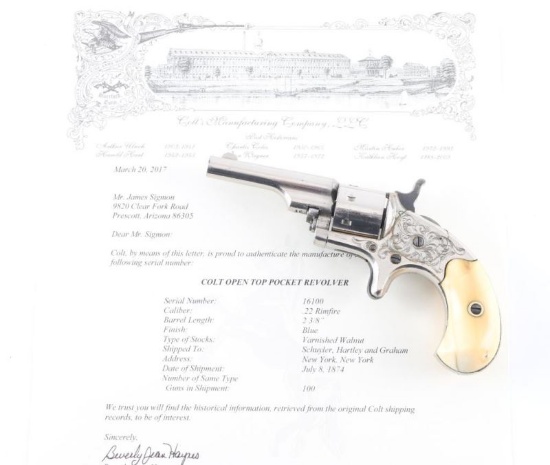 Colt 1872 Open Top Pocket 22cal SN: 16100