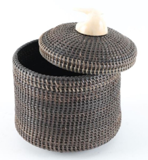 Baleen Lidded Basket
