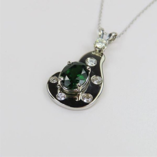 Modern Style Green Tsavorite Garnet
