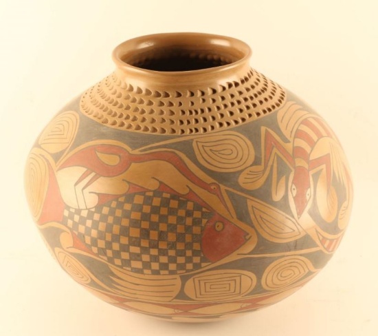 Large Polychrome Pot