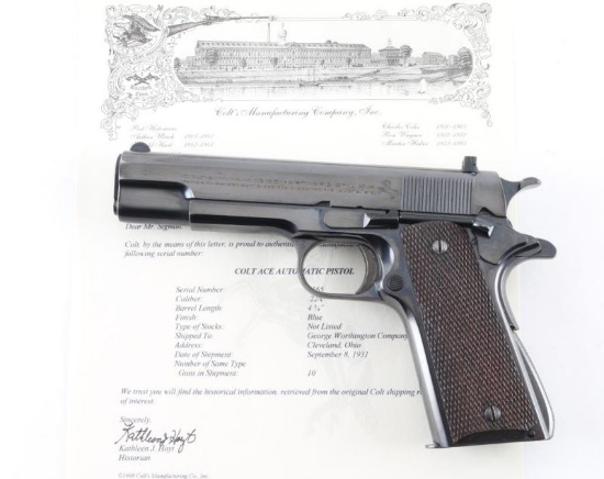 Colt Ace 'Pre-War' .22 LR SN: 2165