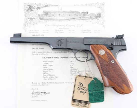 Colt Woodsman Match Target 22LR SN: MT3172