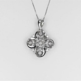 Sensational Fine 18 karat Diamond Pendant