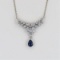 Stunning Sri Lankan Blue Sapphire and Diamond