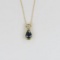 Alluring Blue Sapphire and Diamond Pendant