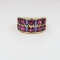 Colorful Rubellite and Amethyst Ring