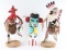 Lot of (3) Kachinas