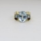 Bright Contemporary Aquamarine Ring