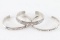 Lot of 3 Sterling Navajo Cuffs