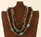 Lot of 3 Navajo Turquoise & Silver Necklaces