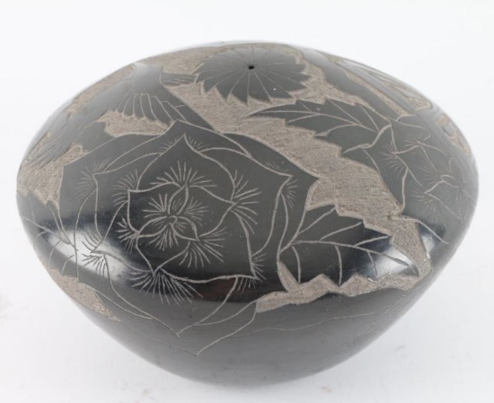 Blackware Santa Clara Seed Pot