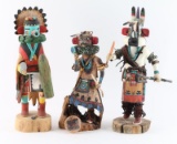 Lot of 3 Hopi Kachinas